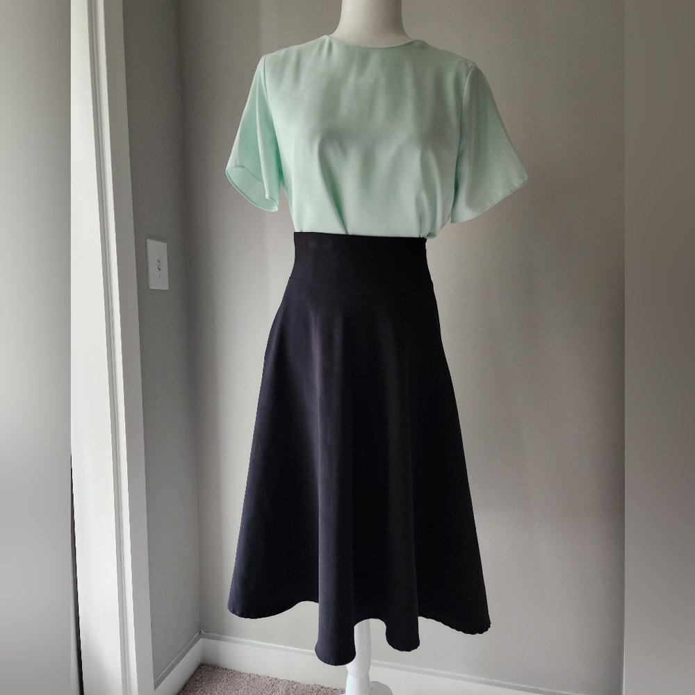 Veteks Turkish Brand Black Midi Skirt 4/6 Uniqlo